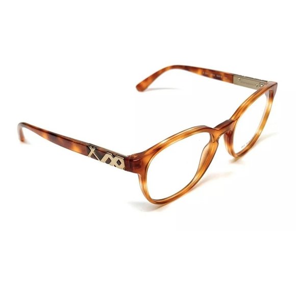 Burberry Unisex Light Havana Round Eyeglasses! - Picture 3 of 3